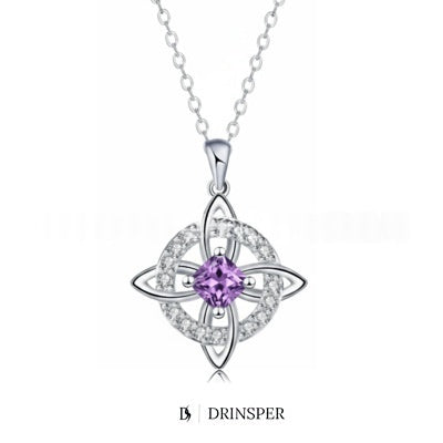 Mystical Birthstone Witches' Knot Necklace