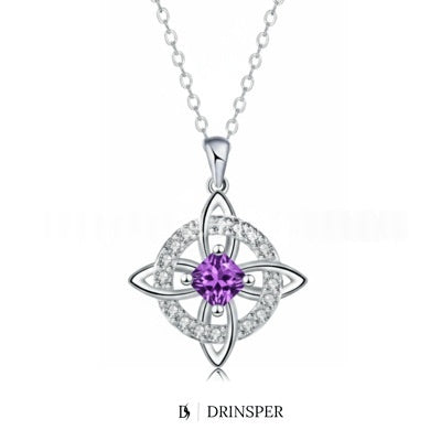 Mystical Birthstone Witches' Knot Necklace